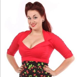 Pump Couture Doris Blouse, Red